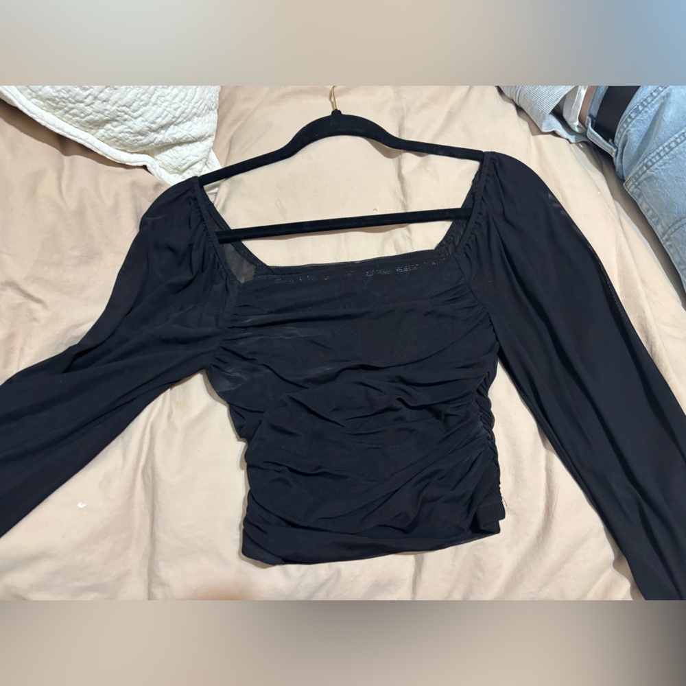 Black Long Sleeve formal top